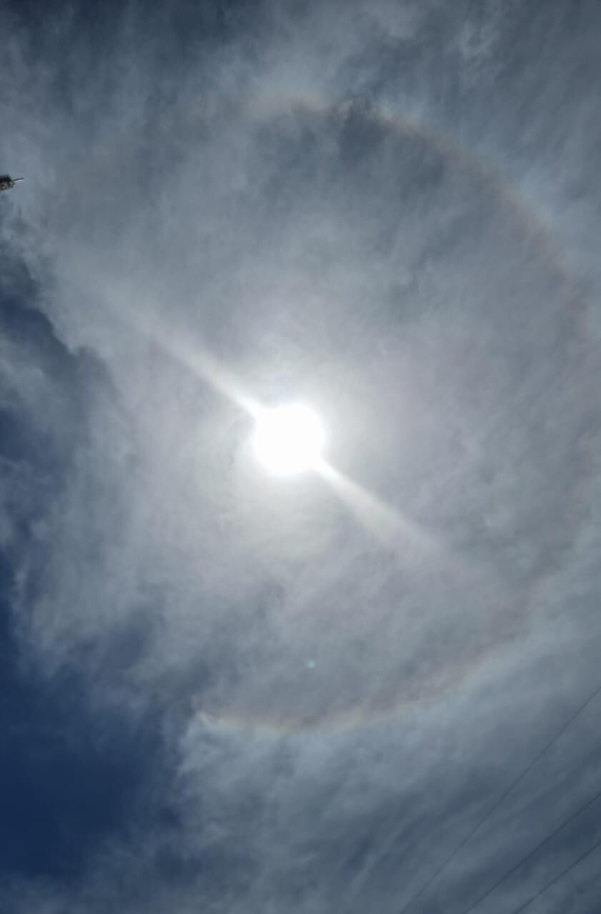 El increíble halo que rodeó el sol.