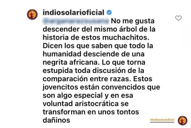 El Indio Solari criticó a Los Pumas tras el escándalo: “Tontos dañinos”