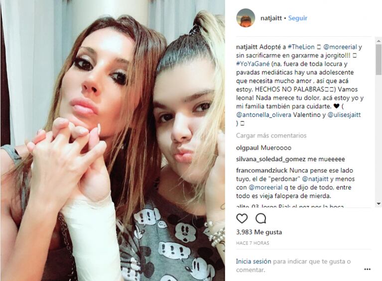 El inesperado encuentro de Morena Rial con Natacha Jaitt