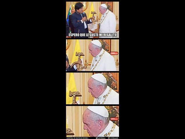 El ingenio en las redes explotó tras el regalo de Evo Morales.