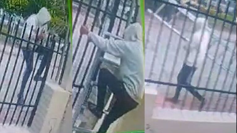 El insólito robo de una escalera en Cosquín.