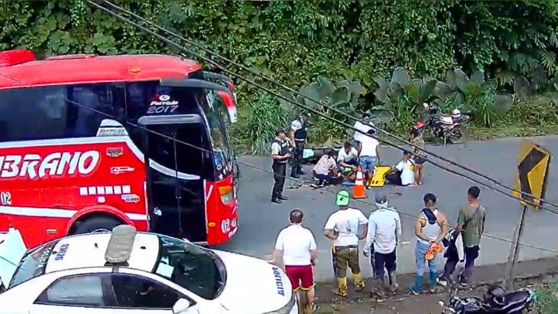 El instante previo a la tragedia.