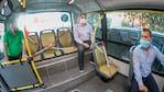 El intendente Martín Llaryora supervisó los colectivos urbanos.