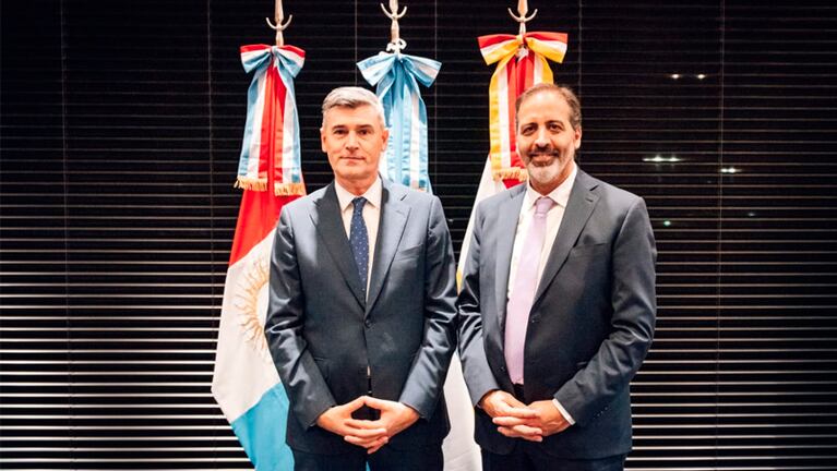 El intendente Passerini junto al secretario de Ambiente Sustentable, Gabriel Martín.