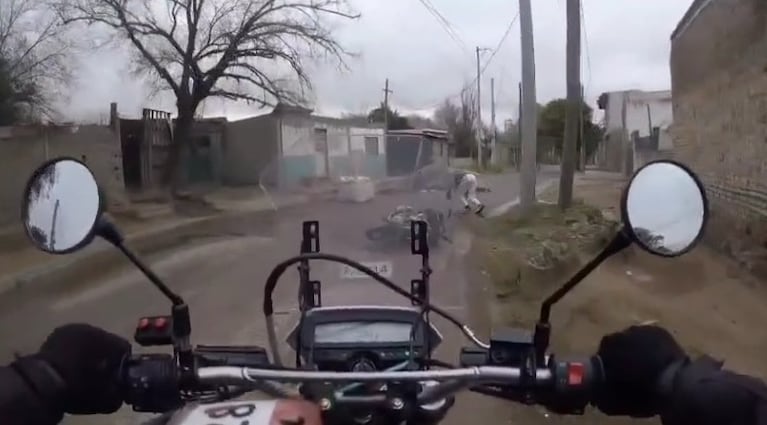 El intento de escape quedó grabado.
