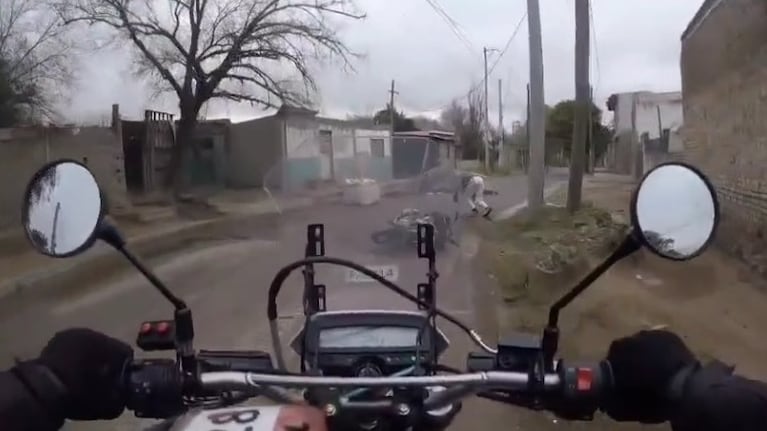 El intento de escape quedó grabado.