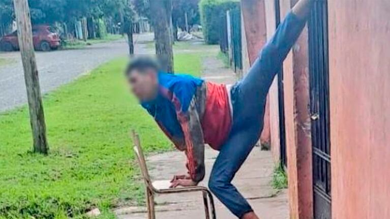 El intruso resbaló por la lluvia registrada en Buenos Aires.