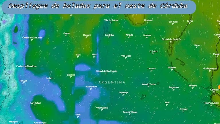 El invierno llegó con todo: julio arranca con heladas en Córdoba