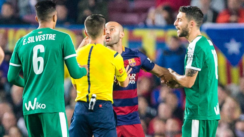 El Jefecito recibió roja directa contra el Eibar. Foto: Cordon Press.