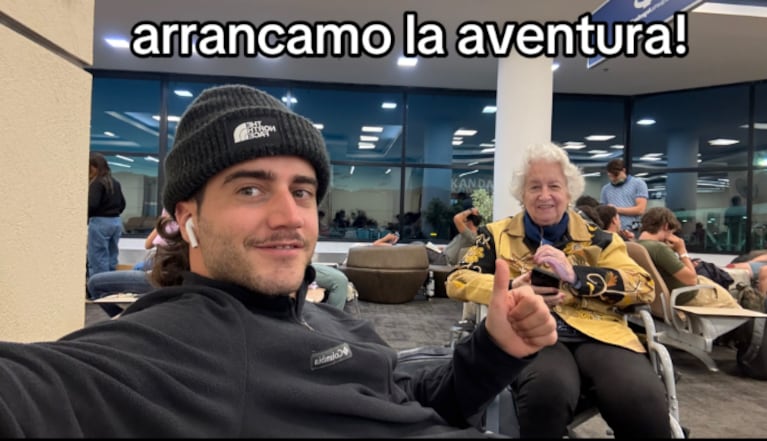 El joven cordobés y su abuela disfrutaron de un viaje que quedará siempre en sus corazones.