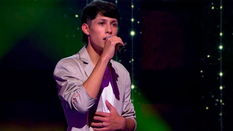 El joven de 18 años contó que nunca tomó clases de canto.