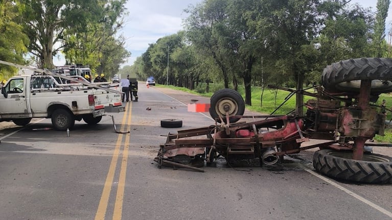 El joven de 23 años murió tras el vuelco de un tractor.