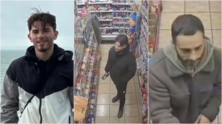 El joven encontró a su papá en el supermercado.