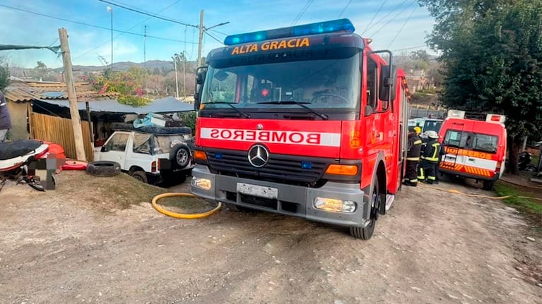 El joven fue encontrado muerto tras el incendio en la vivienda. Foto: Prensa Policía de Córdoba.