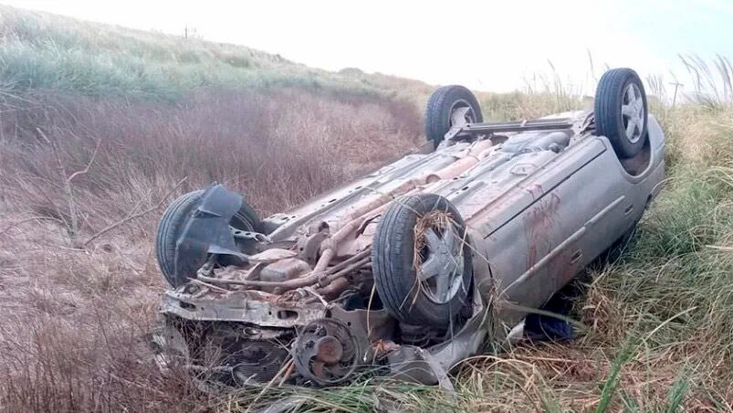 El joven había salido ileso de un vuelco.