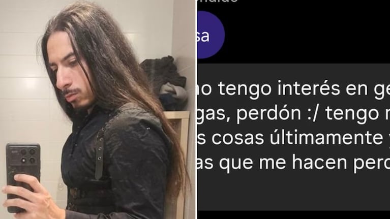 El joven mostró en X lo que le dijo la chica.