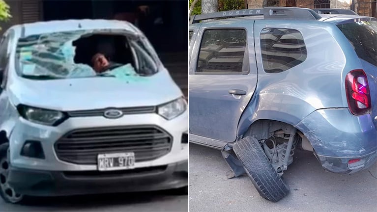 El joven protagonizó un choque múltiple y se tiró a dormir en el vehículo.