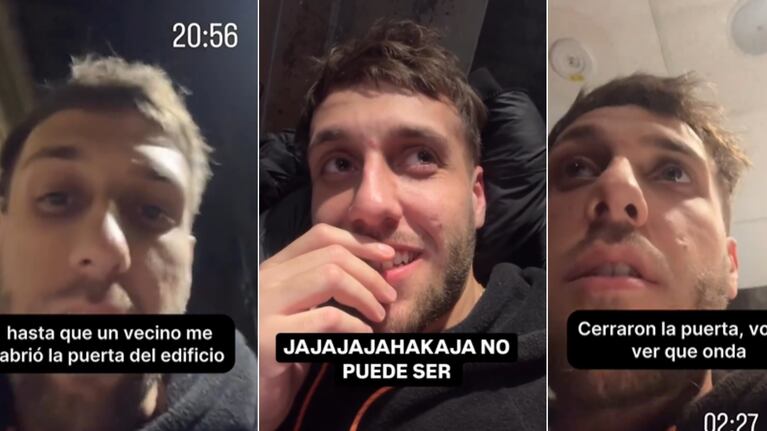 El joven se volvió viral por pasar la noche en el shopping.