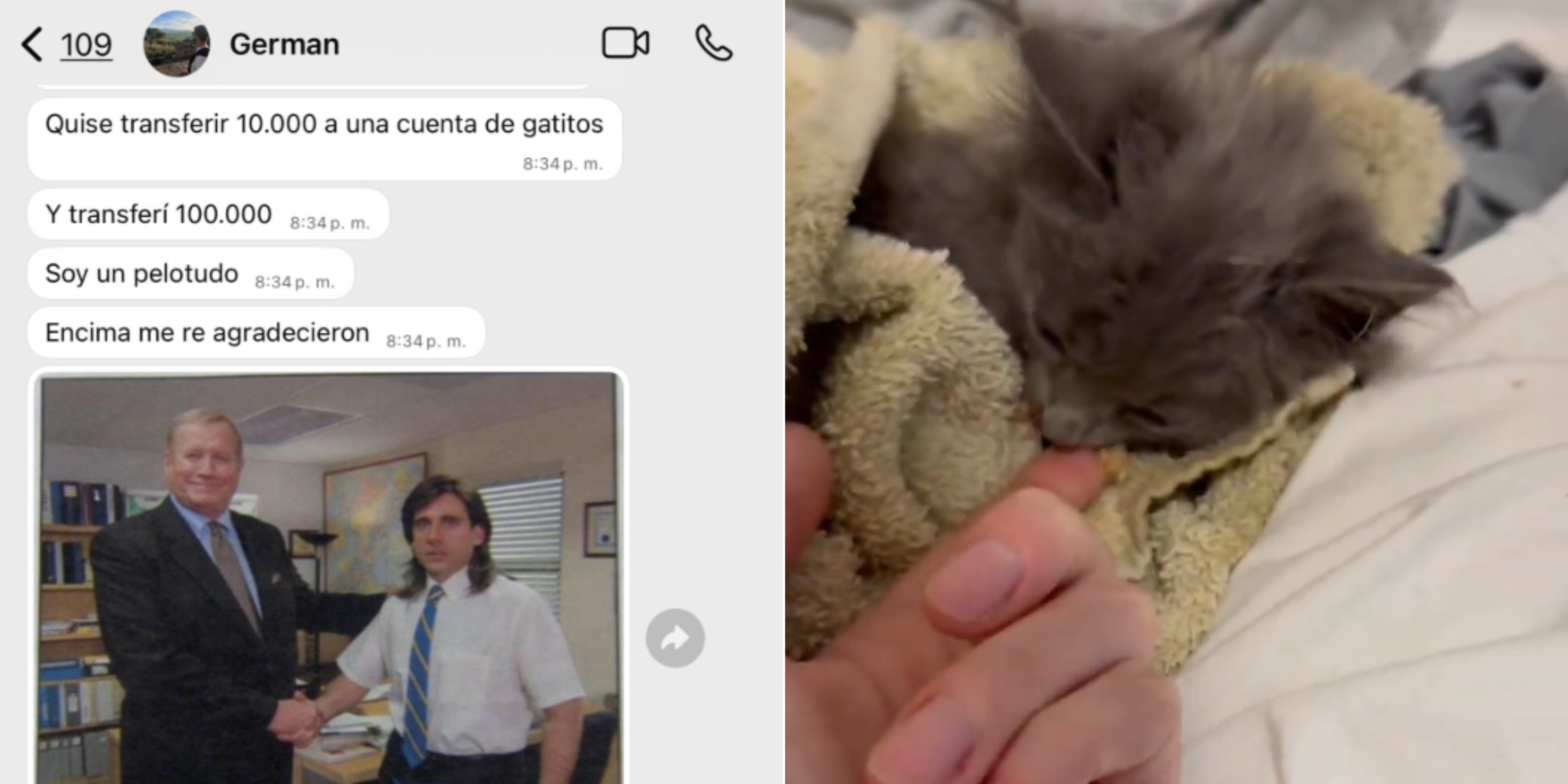 El joven tipeó mal y transfirió 100 mil pesos.