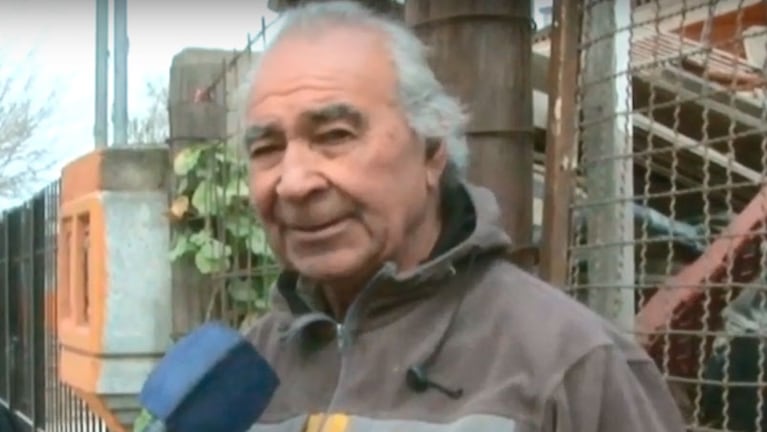 El jubilado brindó una entrevista tras el robo y varios vecinos lo reconocieron por su actividad ilegal. / Foto: Buen Día Río Cuarto