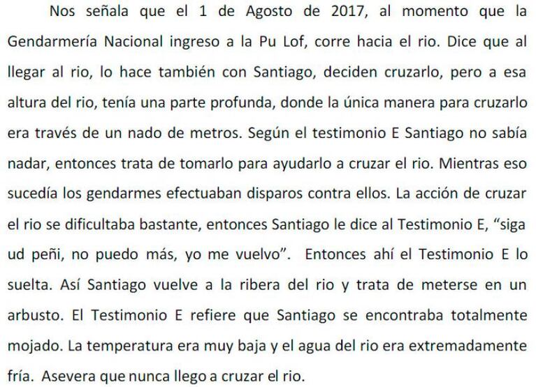 El juez lo negó, pero la declaración del "testigo E" existió