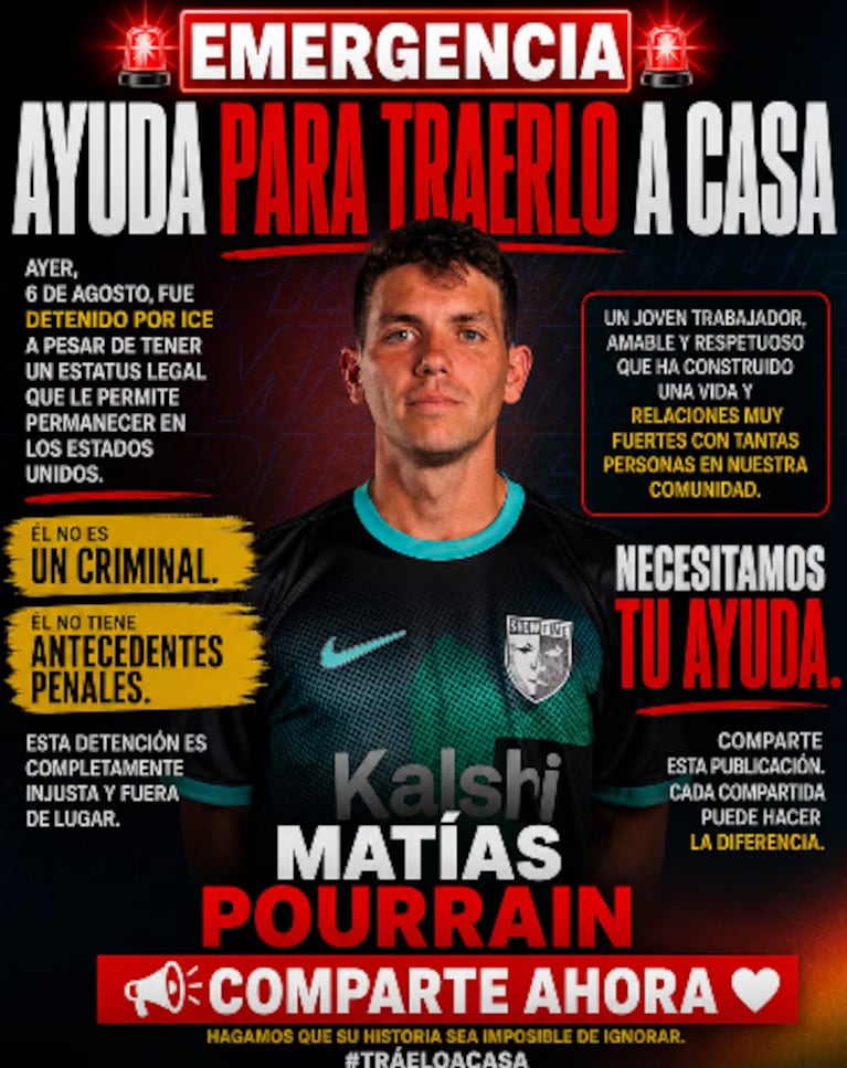 El jugador fue detenido por el ICE en Estados Unidos.