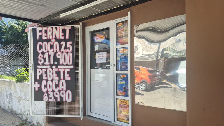 El kiosco donde ocurrió el intento de robo en Alta Gracia.