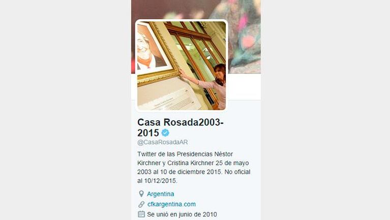 El kirchnerismo se adueñó de la cuenta en Twitter de Casa Rosada