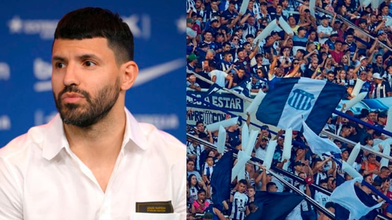 El Kun Agüero y un guiño a Talleres.