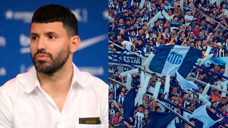 El Kun Agüero y un guiño a Talleres.