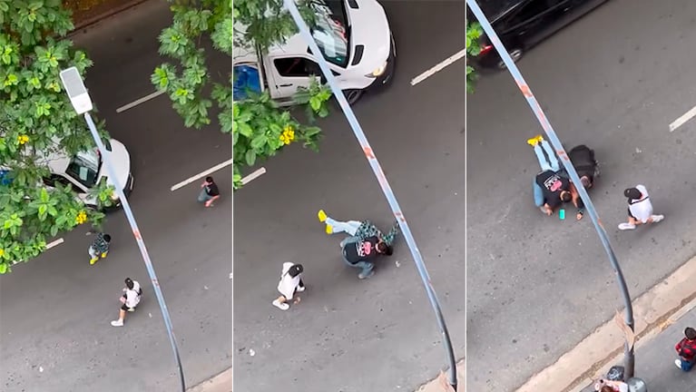 El ladrón chocado en Boulevard Illia.