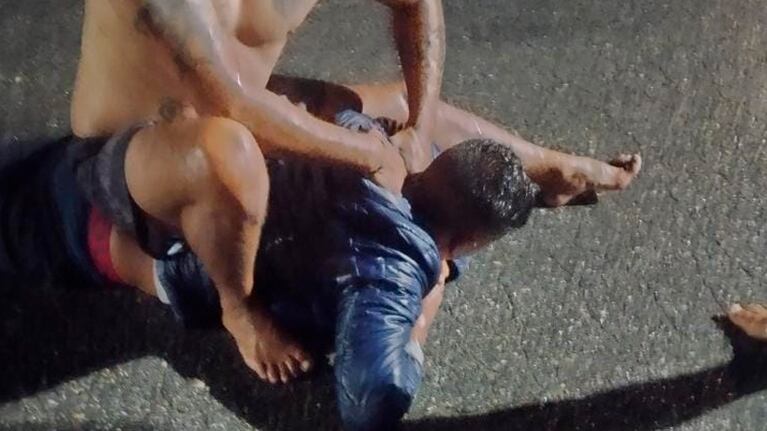 El ladrón fue entregado a la Policía en Icho Cruz. Foto: Carlos Paz Vivo.