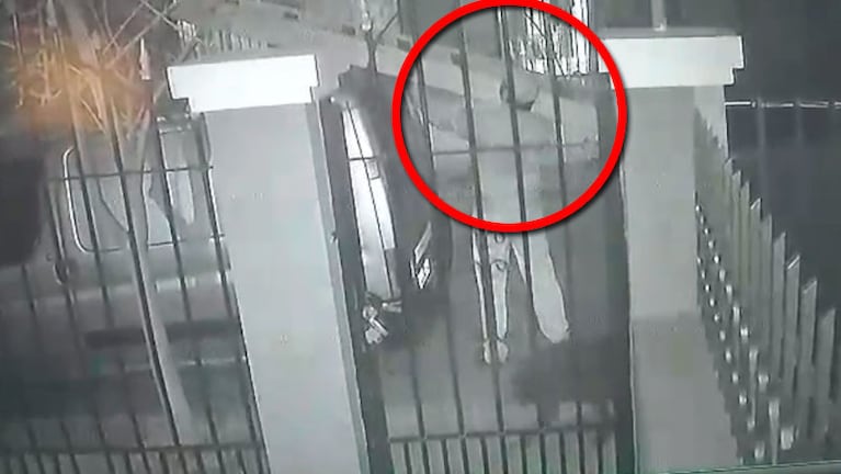 El ladrón fue filmado en plena acción.
