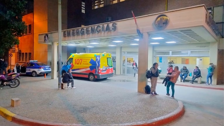 El ladrón menor de edad fue trasladado al Hospital de Niños. Foto: Pablo Olivarez / El Doce.