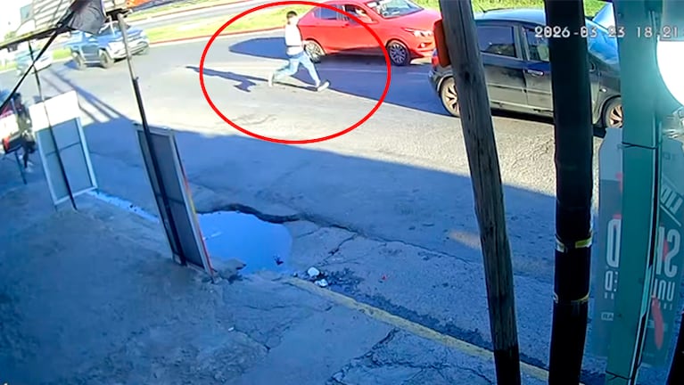 El ladrón que concretó el ataque en avenida Fuerza Aérea.