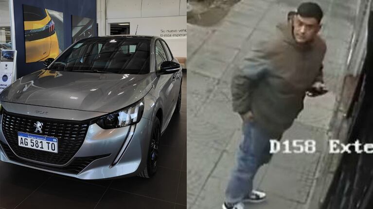 El ladrón quedó identificado por la cámara de seguridad de un edificio.