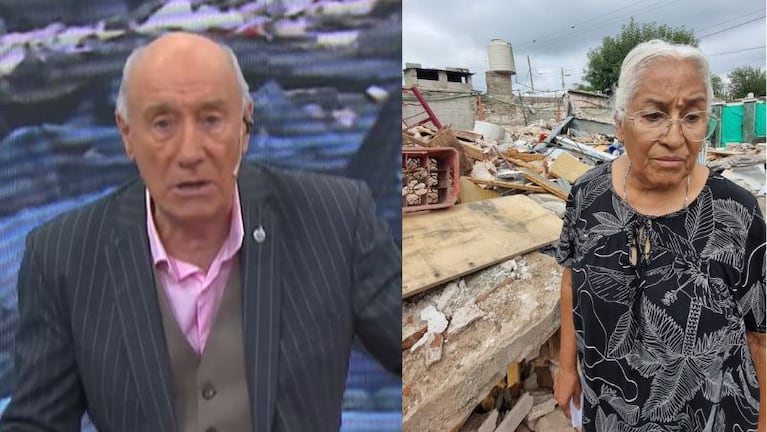 El Lagarto Guizzardi se enojó por la falta de respuestas ante el derrumbe de la casa de una vecina de Villa El Libertador.