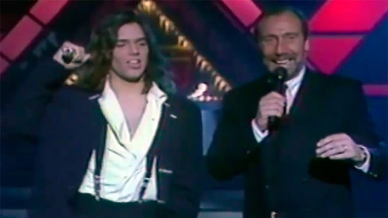El Lagarto presentando a Ricky Martin en 1992.