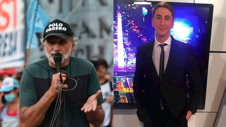 El líder piquetero se disculpó con el cronista luego de la agresión.