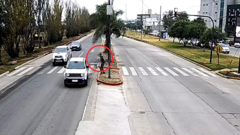 El limpiavidrios fue detenido en Villa María.