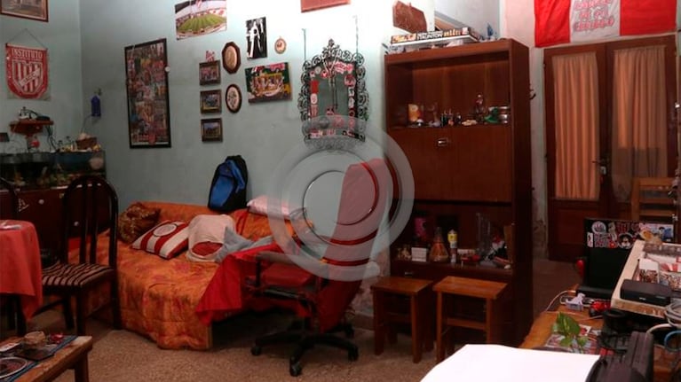 El living de la casa de Claudio Barrelier.