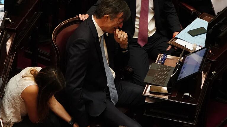 El llanto de Bullrich en su despedida.