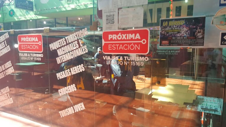 El local donde compró las entradas Nicolás Becerra fallecido en Costa Salguero. Foto: Nati Martin.