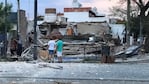 El local quedó completamente destruido. Hubo daños en otros comercios y casas.