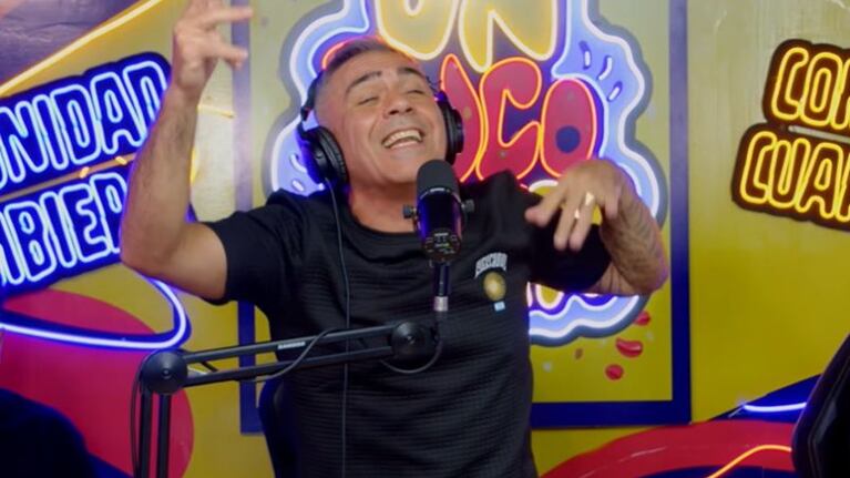 El Loco Amato hizo vibrar el estudio porteño con su presencia y sus clásicos del cuarteto.