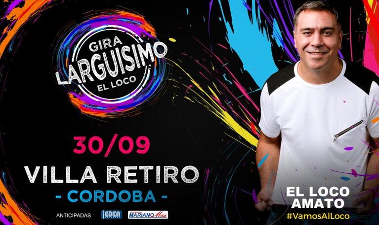 El Loco Amato presenta su show "Larguísimo"