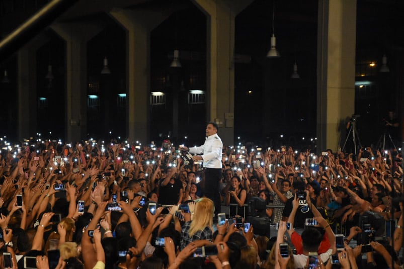 El Loco Amato regresó ante una multitud. Foto: Maxi López / ElDoce.tv.