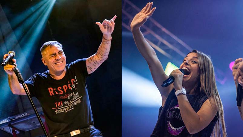 El Loco Amato y Euge Quevedo, dos potencias del cuarteto.