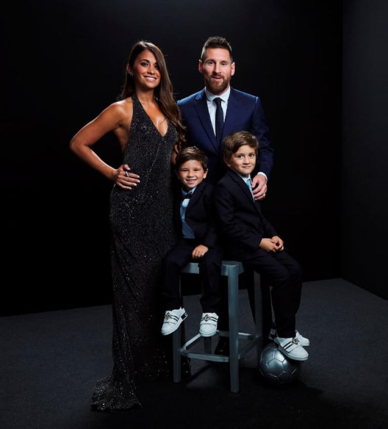 El look de gala de los Messi para la entrega de los premios The Best