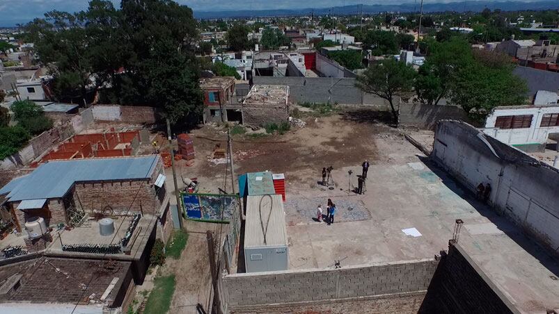 El lugar de la explosión que cambió para siempre al barrio. 